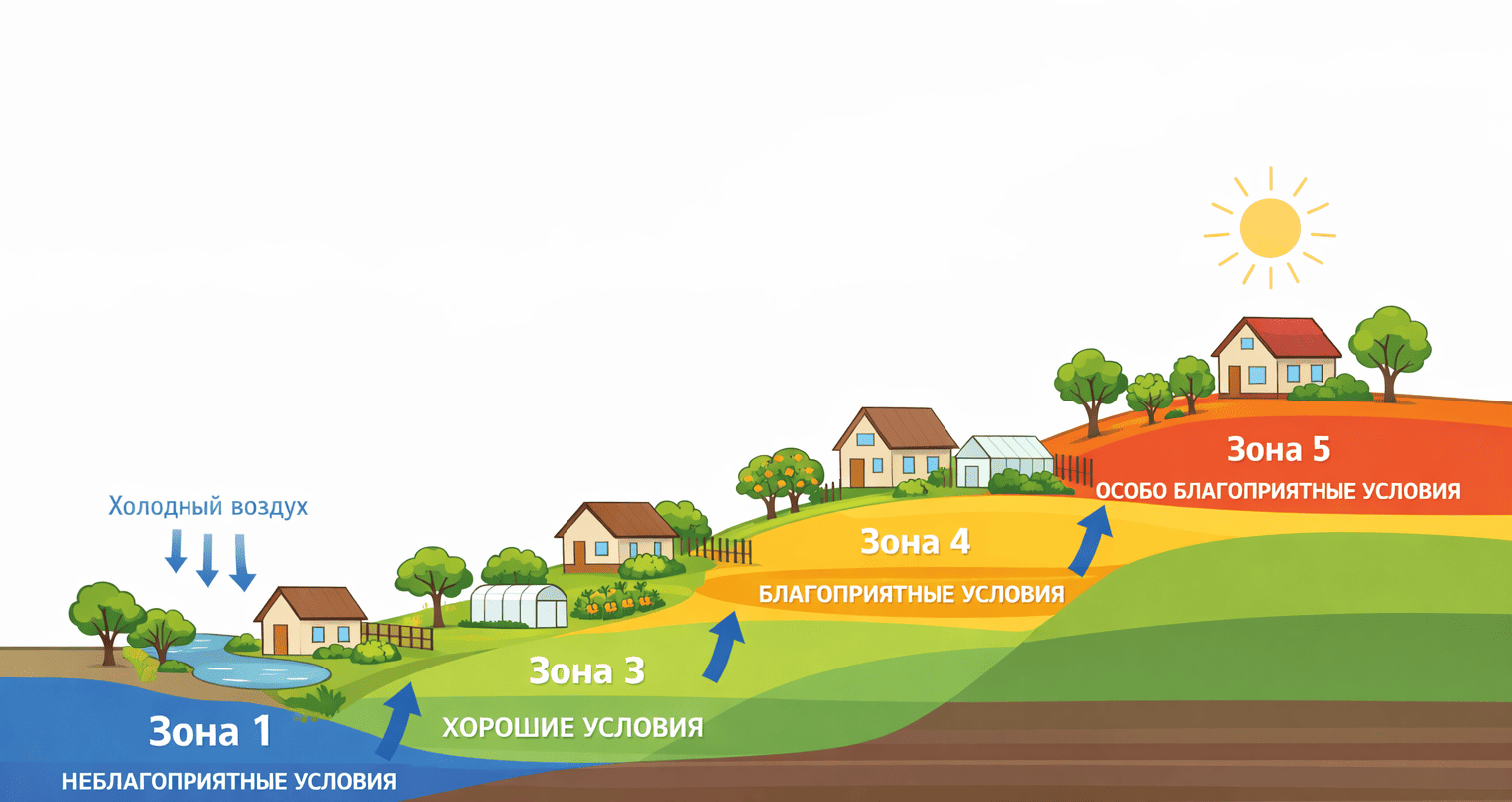 Микроклиматическое зонирование сада